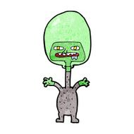 cartoon space alien N87