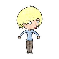 cartoon woman shrugging N77