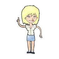 cartoon woman with idea N337