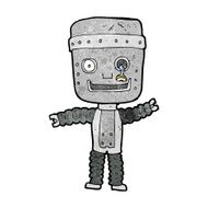 cartoon funny robot N106