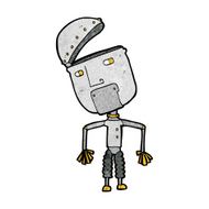 cartoon funny robot N107