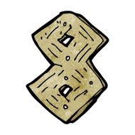 cartoon wooden number N79