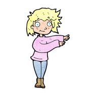 cartoon dancing woman N68