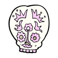cartoon sugar skull N12