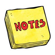 cartoon notes pad N9