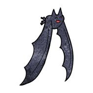 cartoon flying bat N10