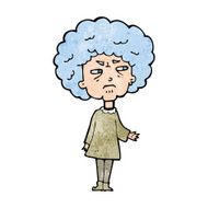 cartoon old lady N16