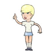 cartoon woman with idea N340
