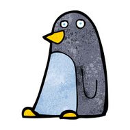 Cartoon penguin N122