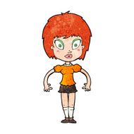 cartoon pretty girl N140