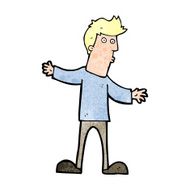 cartoon curious man N92