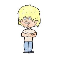 cartoon happy man N632