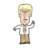 cartoon grumpy boss N14
