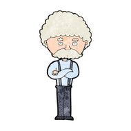 cartoon old man N38