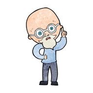 cartoon old man N39
