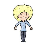 cartoon woman shrugging shoulders N628