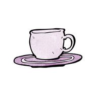 cartoon tea cup N43