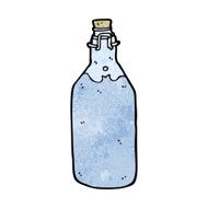 cartoon old style water bottle N4