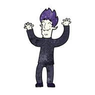 cartoon happy vampire man N39