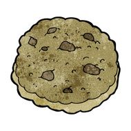 chocolate chip cookie cartoon N17