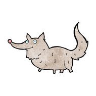 cartoon little wolf N117