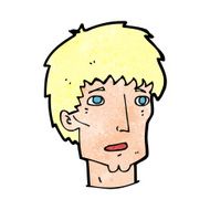 cartoon worried man N139