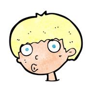 Cartoon Surprised Boy N39