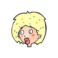 cartoon woman looking N14
