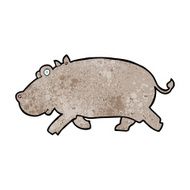 cartoon hippopotamus N22
