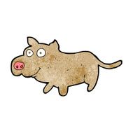 cartoon happy little dog N13