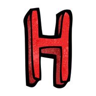 cartoon letter N213