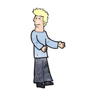 cartoon disgusted man N12