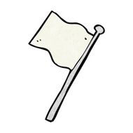 Cartoon White Flag N25