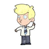 cartoon boy asking question N36
