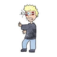 cartoon terrified boy N14