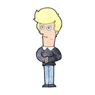 cartoon man staring N14