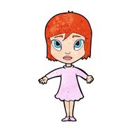 cartoon girl in dress N13