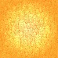 Seamless hand-drawn abstract pattern Endless texture in warm colors