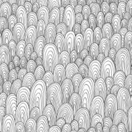 Seamless hand-drawn abstract pattern Endless texture in warm co N6