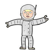 cartoon space man N43