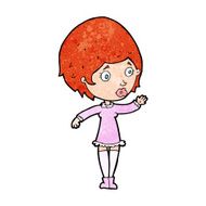 cartoon pretty woman N368