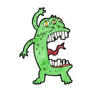 cartoon crazy monster N43