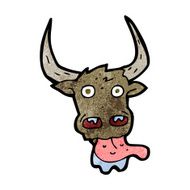 Cartoon Cow Face N11