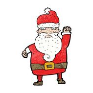 cartoon angry santa claus N26