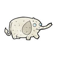 cartoon funny little elephant N9