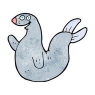 cartoon happy seal N25