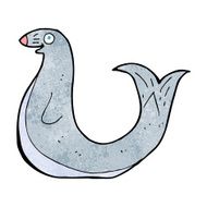 cartoon happy seal N26