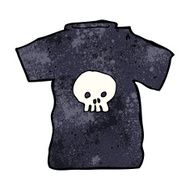 cartoon skull tee N19