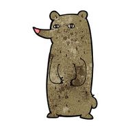 funny cartoon bear N86