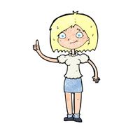cartoon woman with idea N341